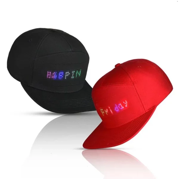 Cotton LED Light-Up Baseball Cap - 58cm Circumference, 7.5cm Brim (OPP Bag) - Image 8