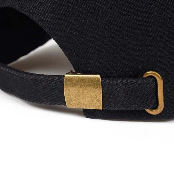 Classic 100% Cotton Snapback Cap - 58cm Head Size, 11cm Crown Height - Image 2