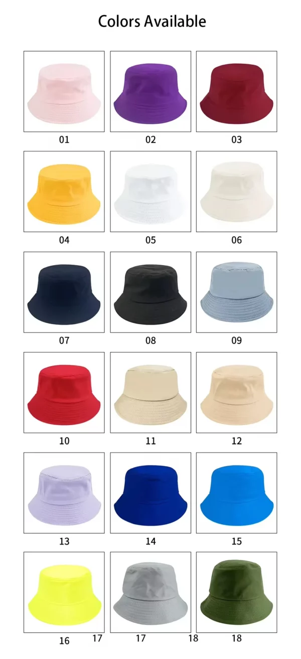 Mini Cotton Bucket Hat - 6.5*7.5cm (Fashion Unisex Design) - Image 9