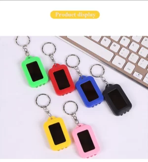 Keychain with solar and light outdoor keychain