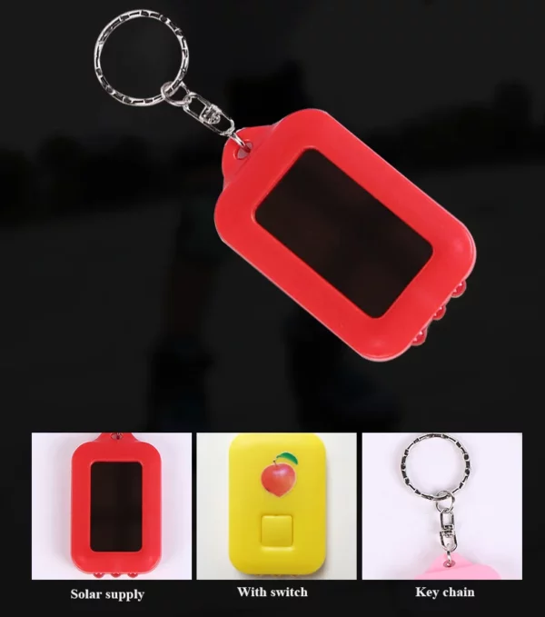 Keychain with solar and light outdoor keychain - Image 3
