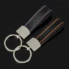 Simple pu leather + metal keychain - Image 4