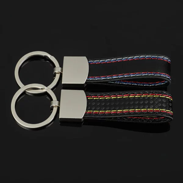 Simple pu leather + metal keychain - Image 10