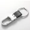 Simple pu leather + metal keychain