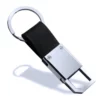 Simple pu leather + metal keychain - Image 2