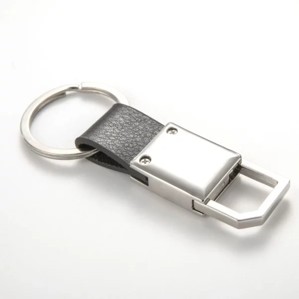 Simple pu leather + metal keychain - Image 5