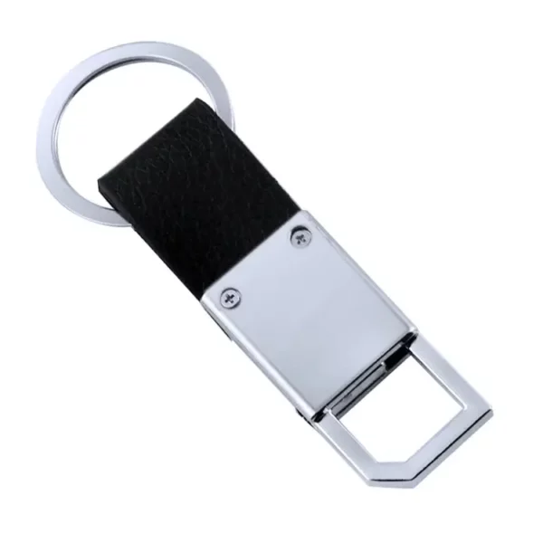 Simple pu leather + metal keychain - Image 6