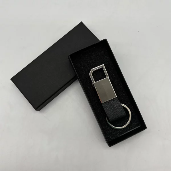Simple pu leather + metal keychain - Image 7