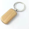 ECO friendly bamboo + metal keychain