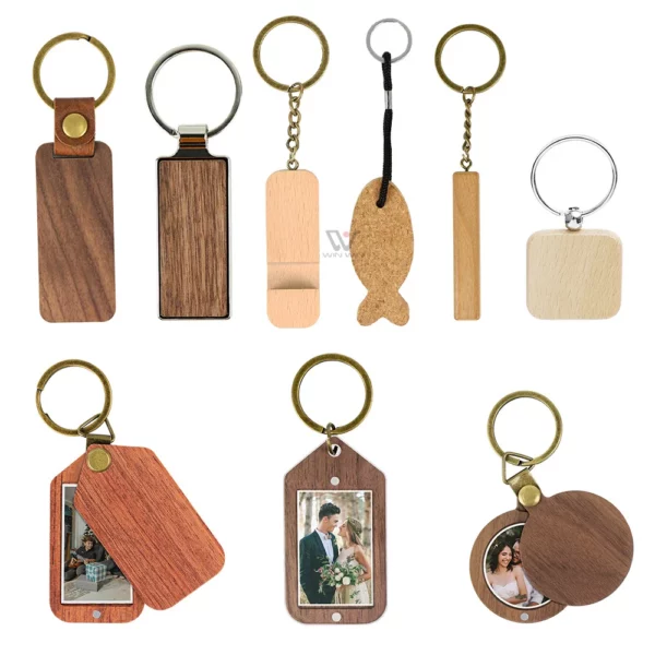 Wood chip keychain - Image 3