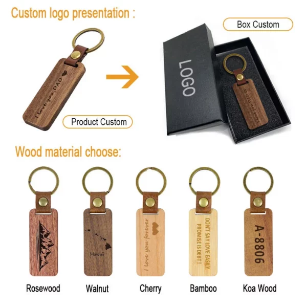 Wood chip keychain - Image 8