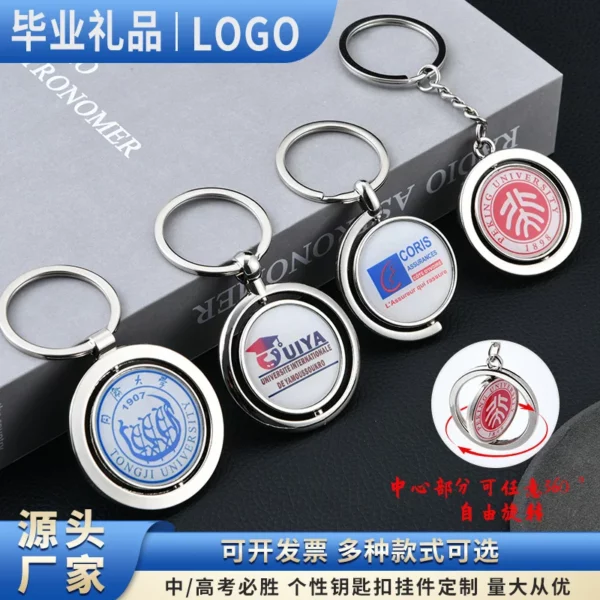 Metal Keychain, Zinc Alloy Single Tag Keychain, Advertising Promotional Small Gift. - Image 4