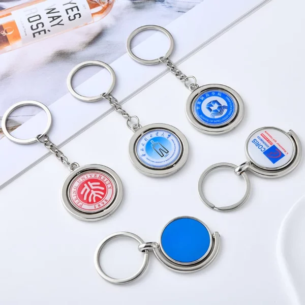 Metal Keychain, Zinc Alloy Single Tag Keychain, Advertising Promotional Small Gift. - Image 5