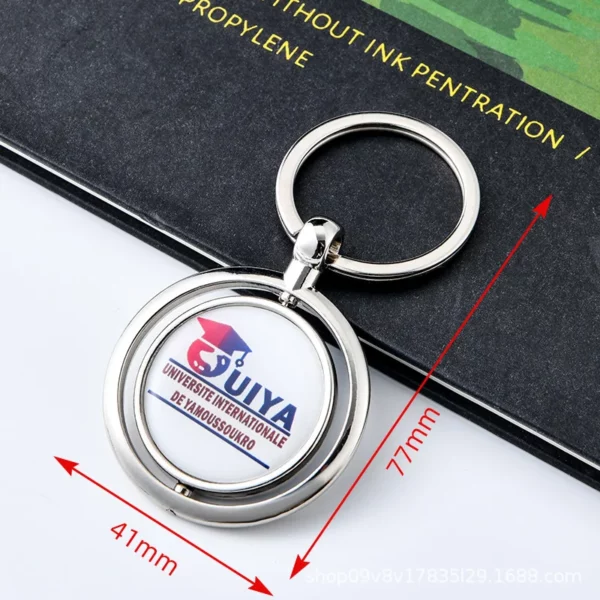 Metal Keychain, Zinc Alloy Single Tag Keychain, Advertising Promotional Small Gift. - Image 9