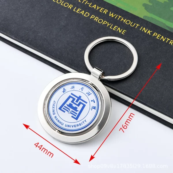 Metal Keychain, Zinc Alloy Single Tag Keychain, Advertising Promotional Small Gift. - Image 10