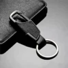 Simple pu leather + metal keychain - Image 4