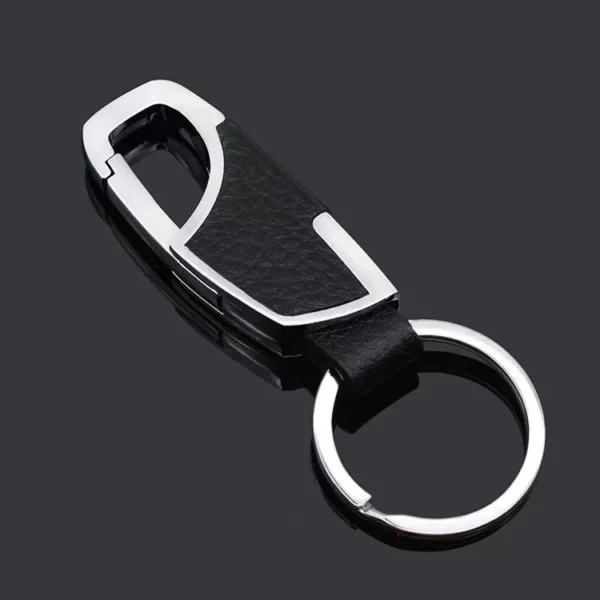 Simple pu leather + metal keychain - Image 8