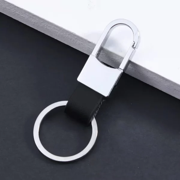 Simple pu leather + metal keychain - Image 9