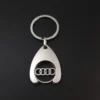 Simple metal keychain with metal logo - Image 6