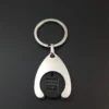 Simple metal keychain with metal logo - Image 8