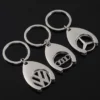 Simple metal keychain with metal logo - Image 3