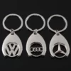 Simple metal keychain with metal logo - Image 4