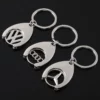 Simple metal keychain with metal logo - Image 5