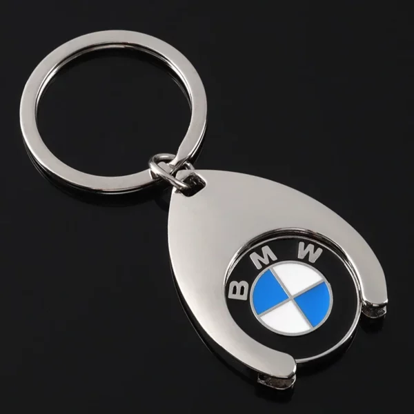 Simple metal keychain with metal logo - Image 10