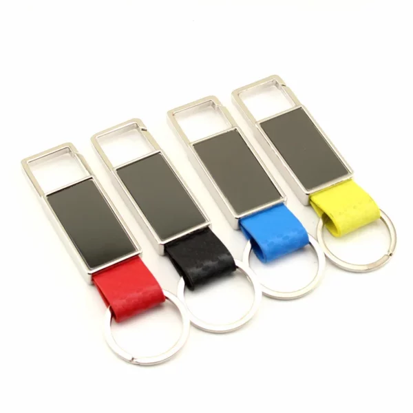 Retangle Metal Keychain, Zinc Alloy Single Tag Keychain, Advertising Promotional Small Gift. - Image 2