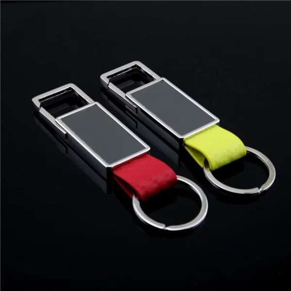Retangle Metal Keychain, Zinc Alloy Single Tag Keychain, Advertising Promotional Small Gift. - Image 5