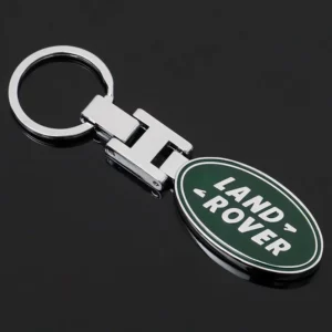 Simple metal keychain with metal logo