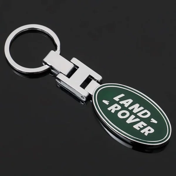 Simple metal keychain with metal logo