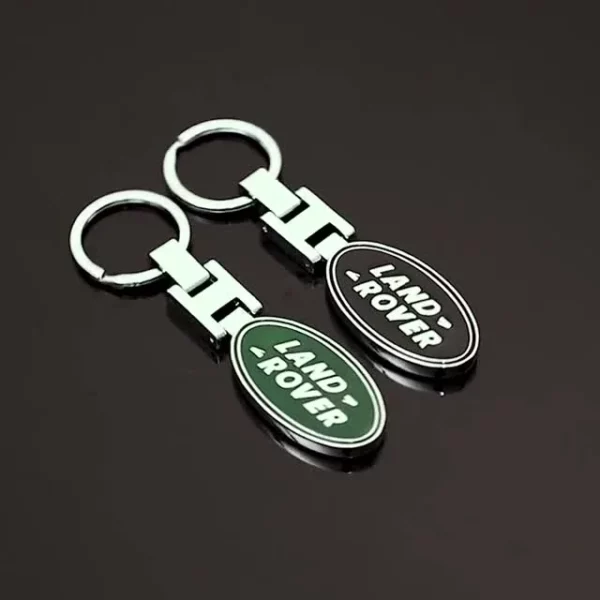 Simple metal keychain with metal logo - Image 2