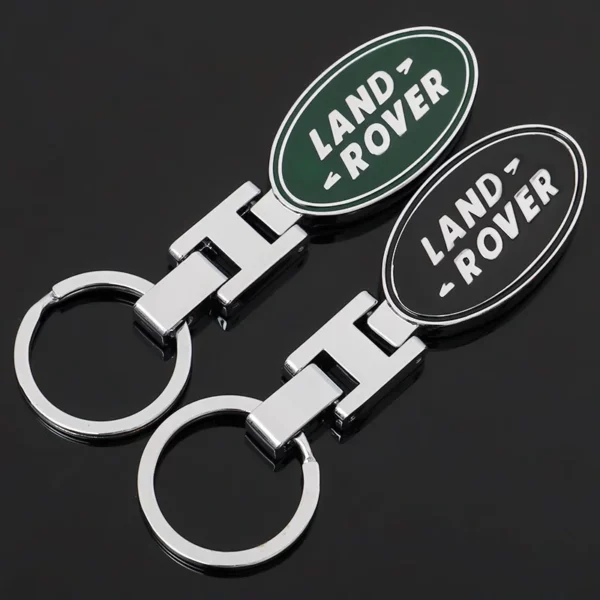 Simple metal keychain with metal logo - Image 4