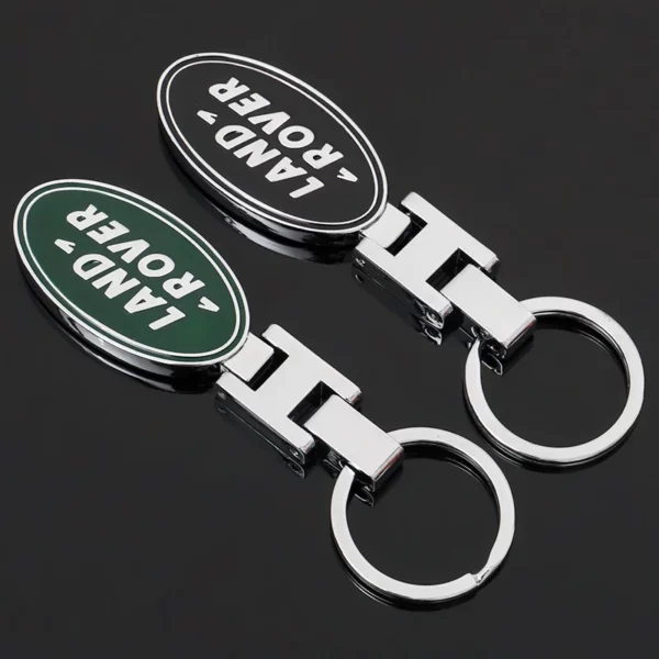 Simple metal keychain with metal logo - Image 5