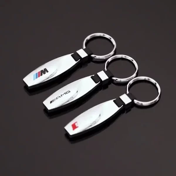 Flash metal keychain with metal logo - Image 2