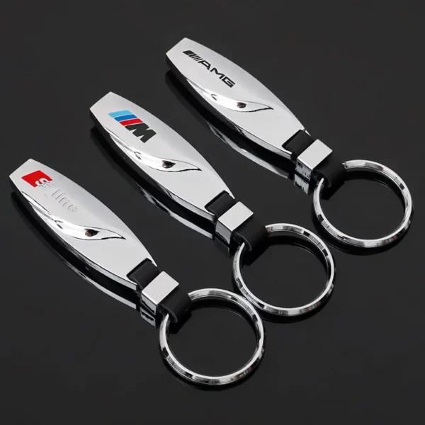 Flash metal keychain with metal logo - Image 3