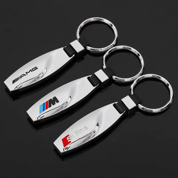 Flash metal keychain with metal logo - Image 4
