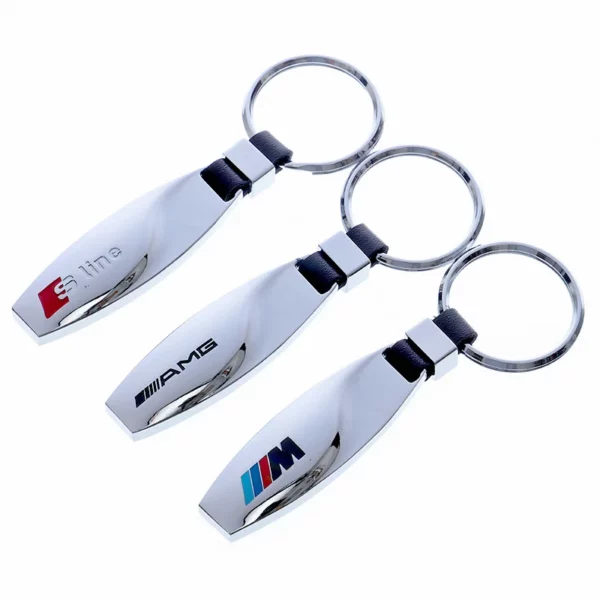 Flash metal keychain with metal logo - Image 6