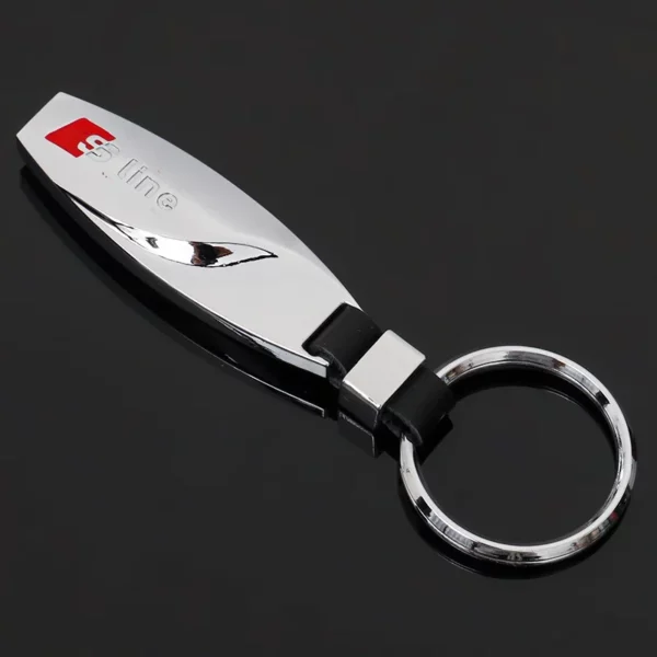 Flash metal keychain with metal logo - Image 9