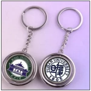 Customized logo metal keychain with metal logo