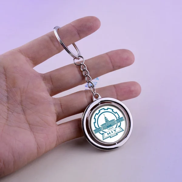 Customized logo metal keychain with metal logo - Image 3