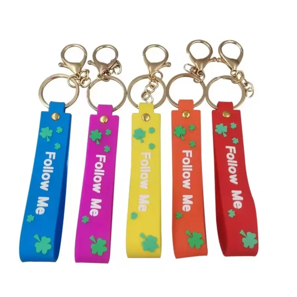 Colorful PVC keychain cheap promotion gifts - Image 5