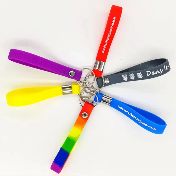 Colorful PVC keychain cheap promotion gifts - Image 6