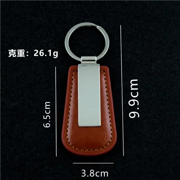High quality PU leather + metal keychain - Image 3