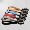 Slim colorful pu leather keychain - Image 4