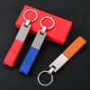 Simple pu leather + metal keychain - Image 3