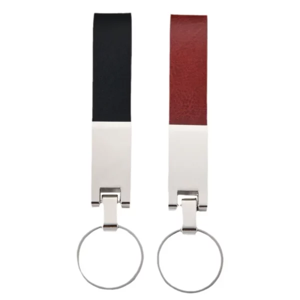 Simple pu leather + metal keychain - Image 5