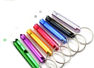 Keychain with whistle