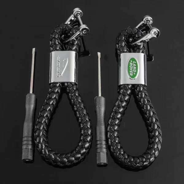 Simple metal keychain with metal logo - Image 3